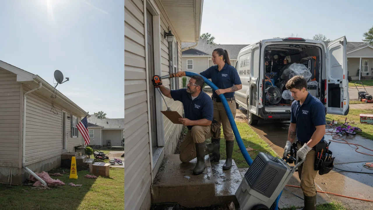 Ceiling Water Damage Restoration in Sarahsville, OH near me